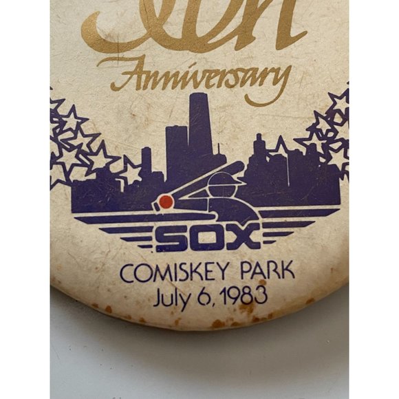 50th Anniversary All Star Game 1933-1983 Pinback Button, Chicago White Sox - Picture 3 of 4